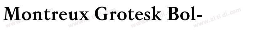 Montreux Grotesk Bol字体转换